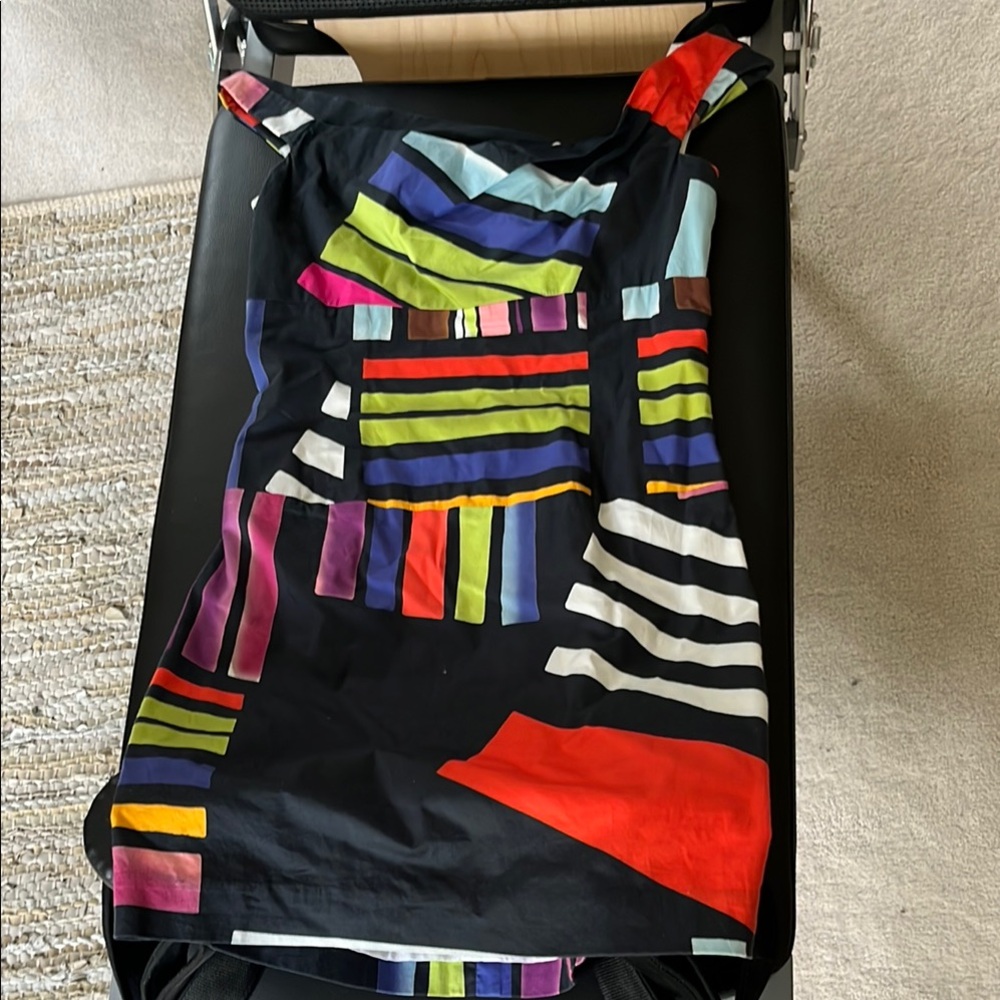 Black Halo Abstract Mini Dress US 8